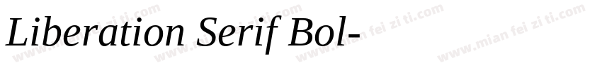 Liberation Serif Bol字体转换